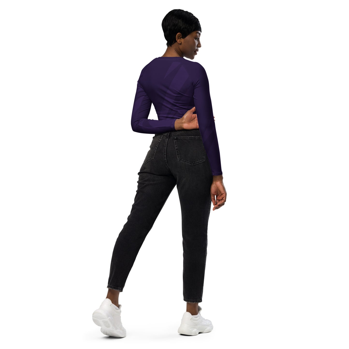 long-sleeve crop top