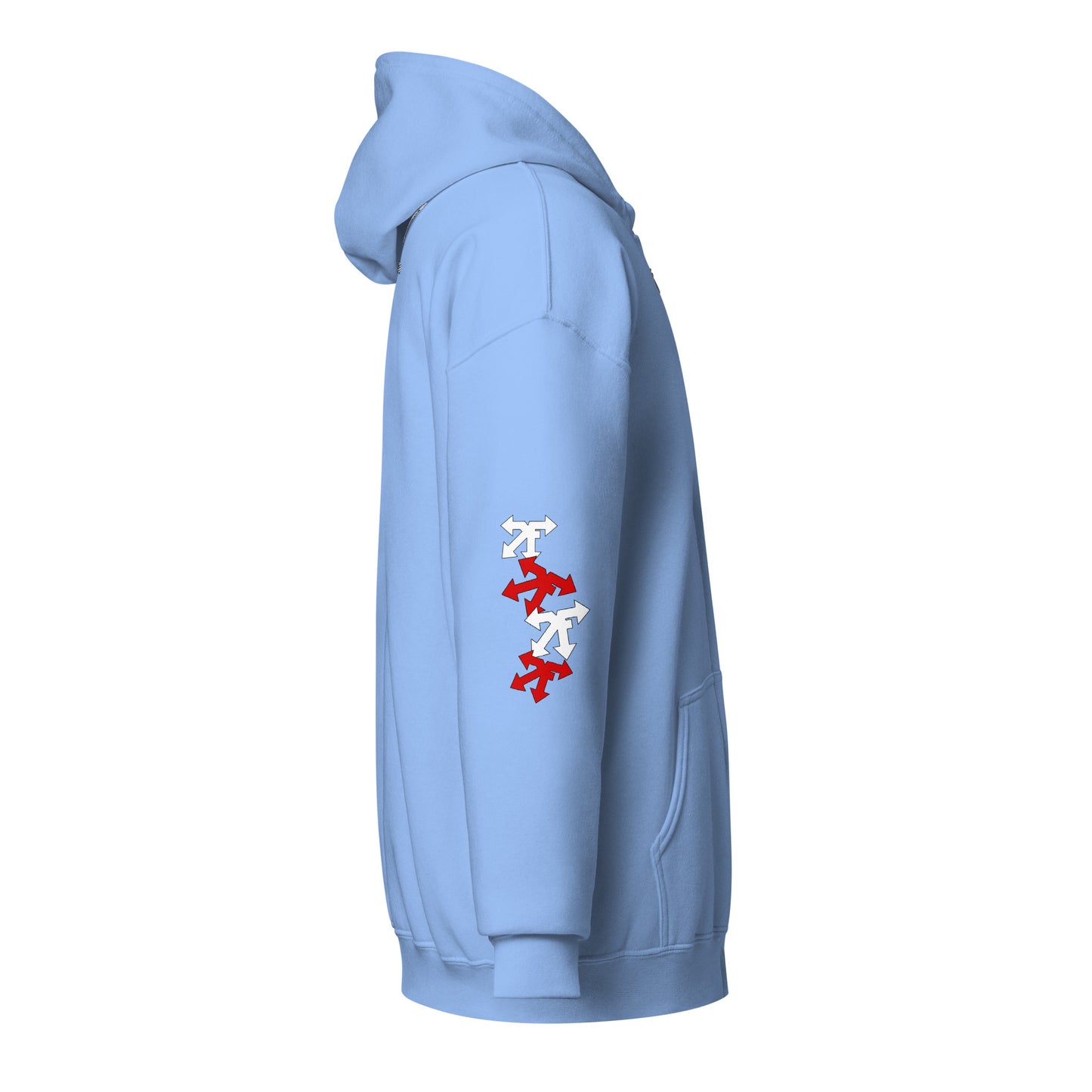Unisex heavy blend zip hoodie red