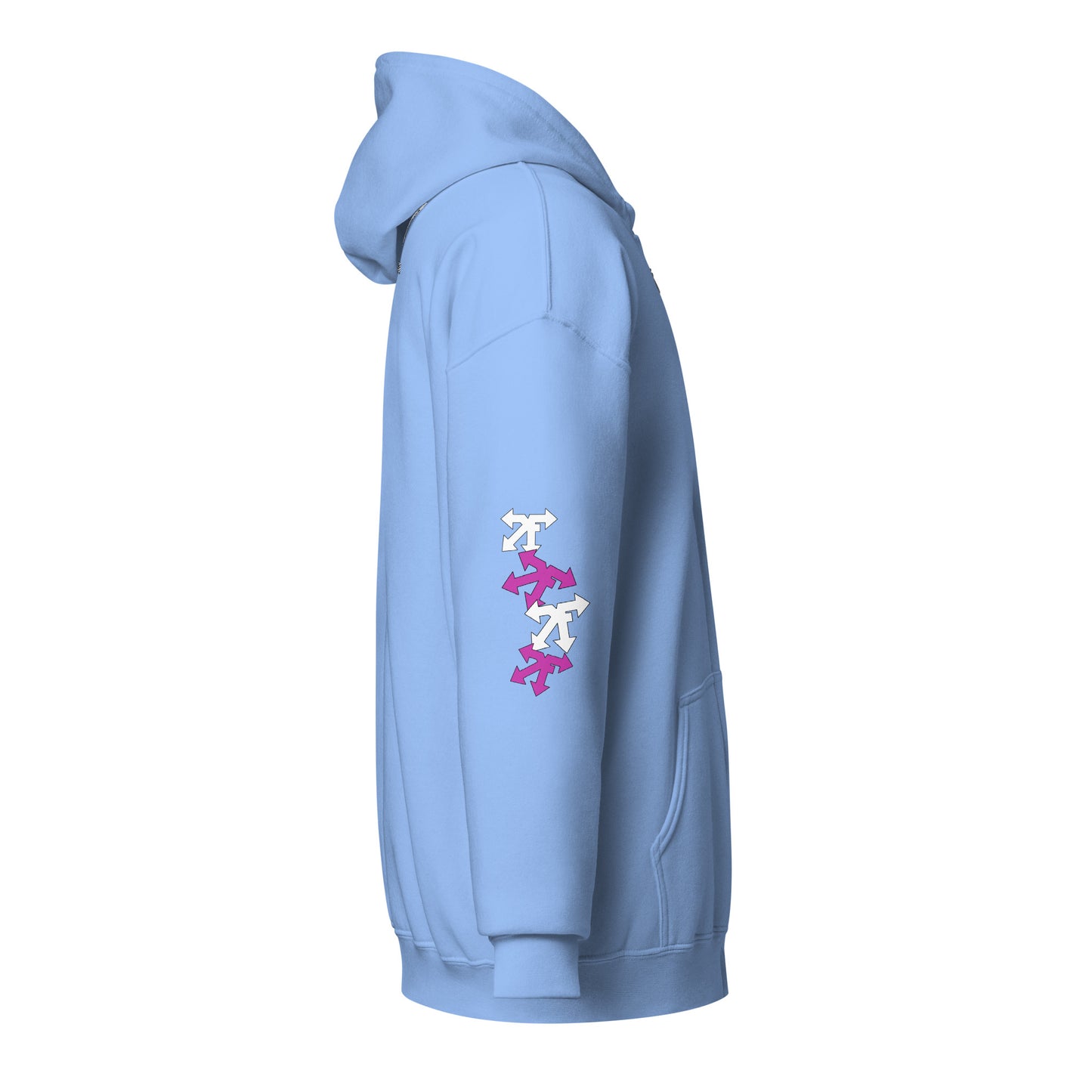 Unisex heavy blend zip hoodie pink