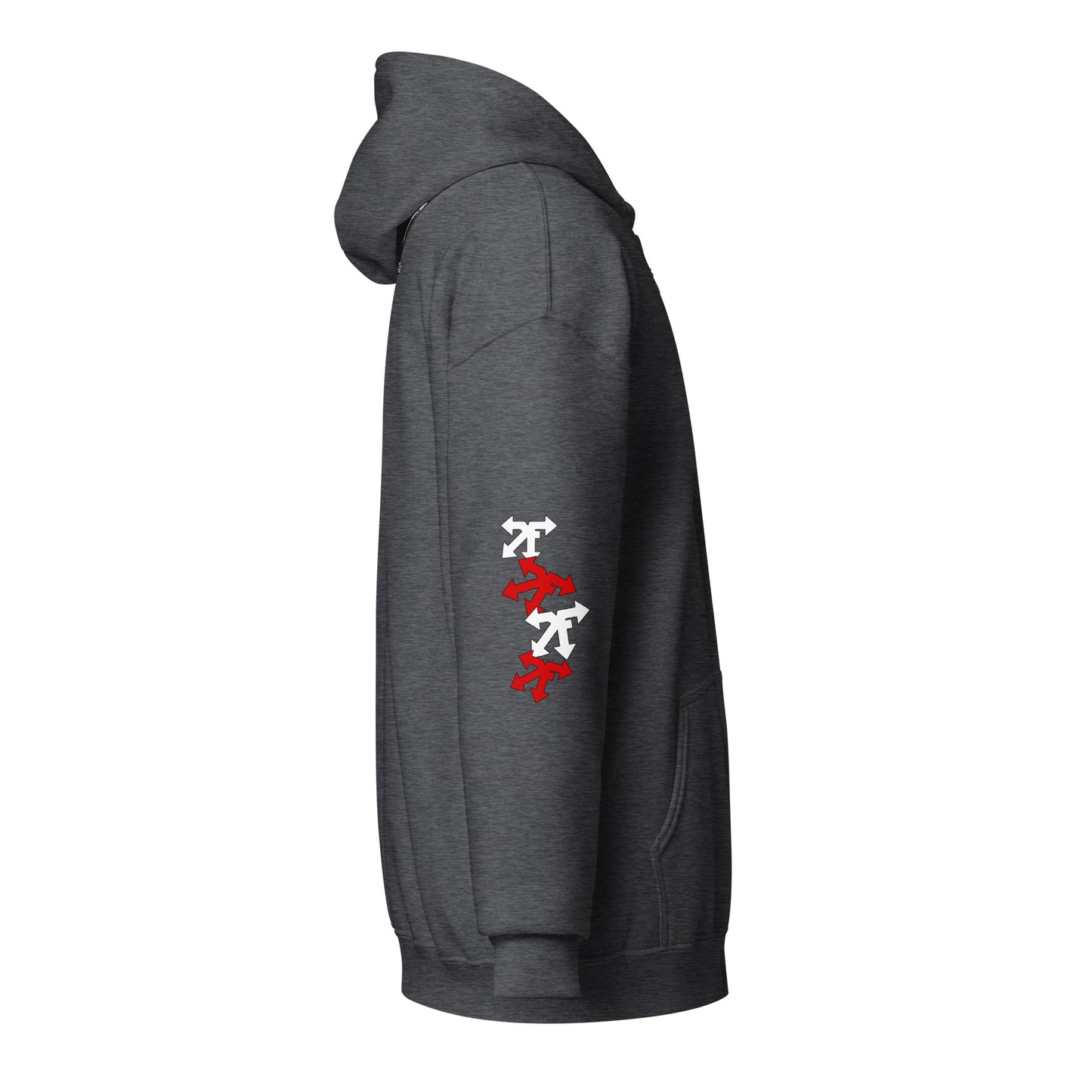 Unisex heavy blend zip hoodie red