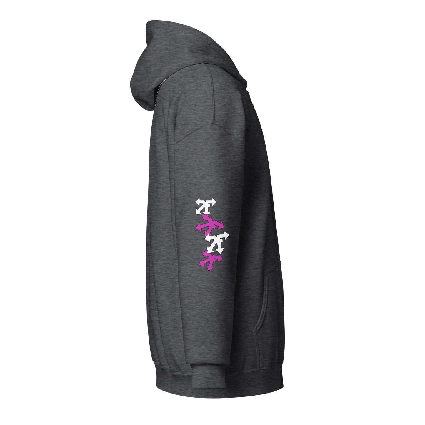Unisex heavy blend zip hoodie pink