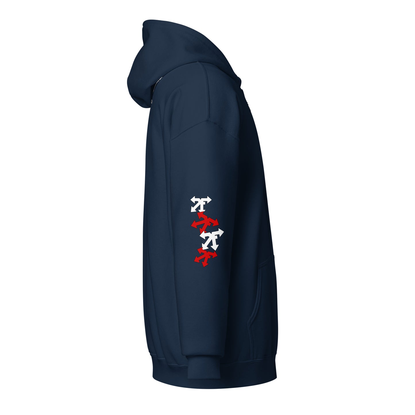 Unisex heavy blend zip hoodie red