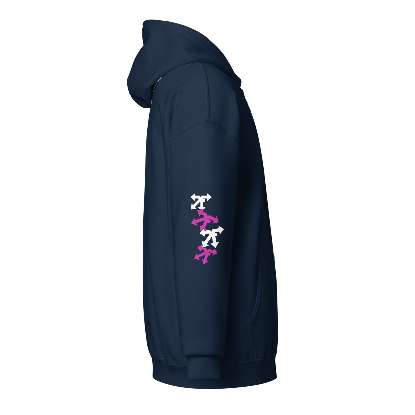 Unisex heavy blend zip hoodie pink