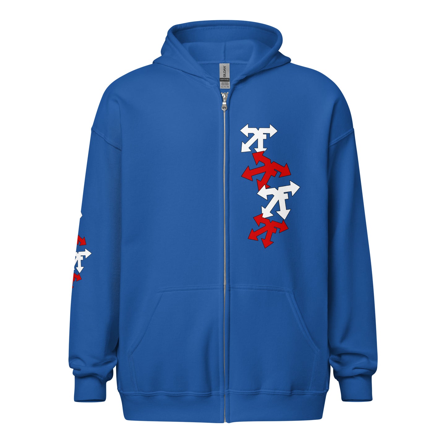 Unisex heavy blend zip hoodie red
