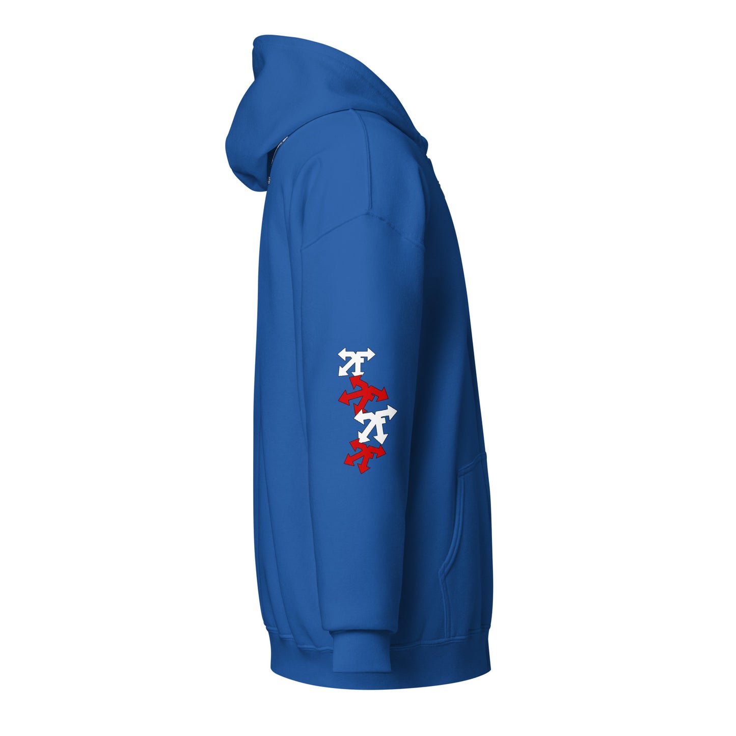 Unisex heavy blend zip hoodie red