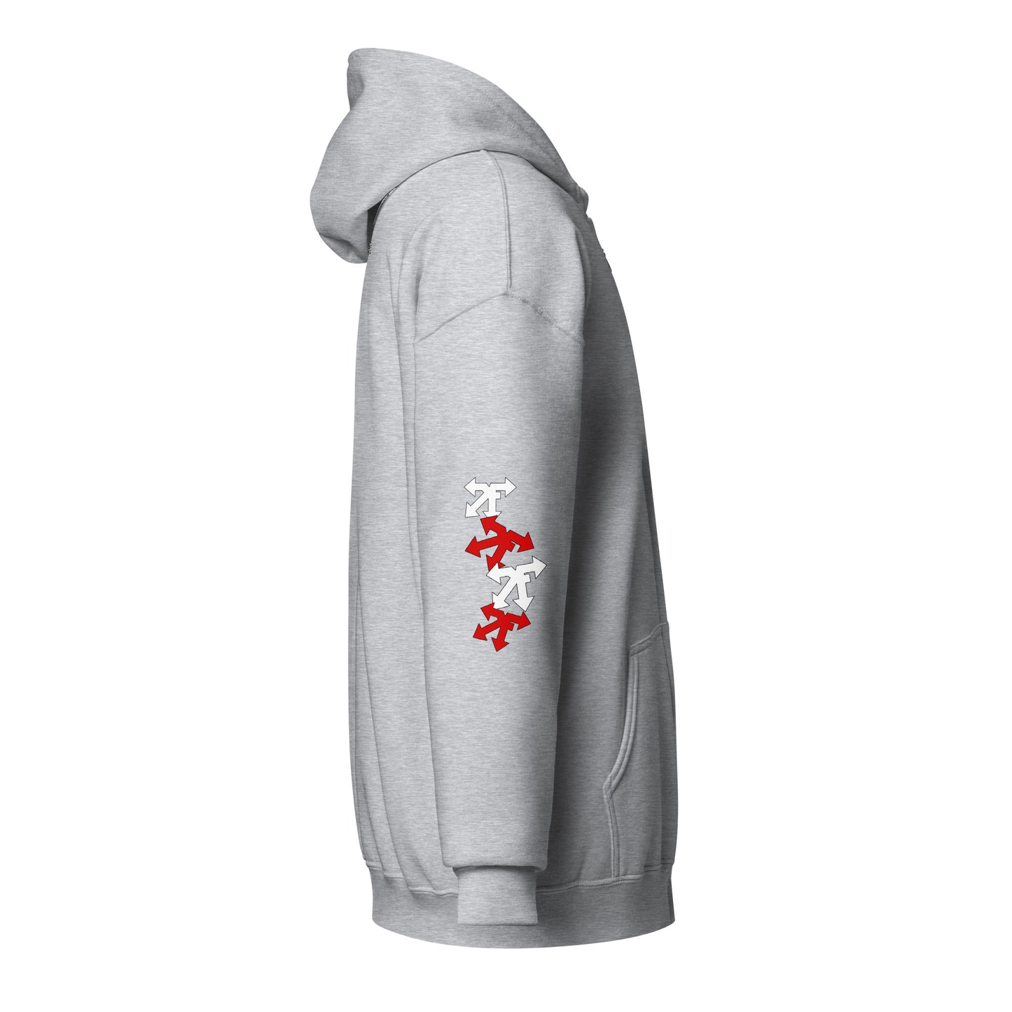 Unisex heavy blend zip hoodie red