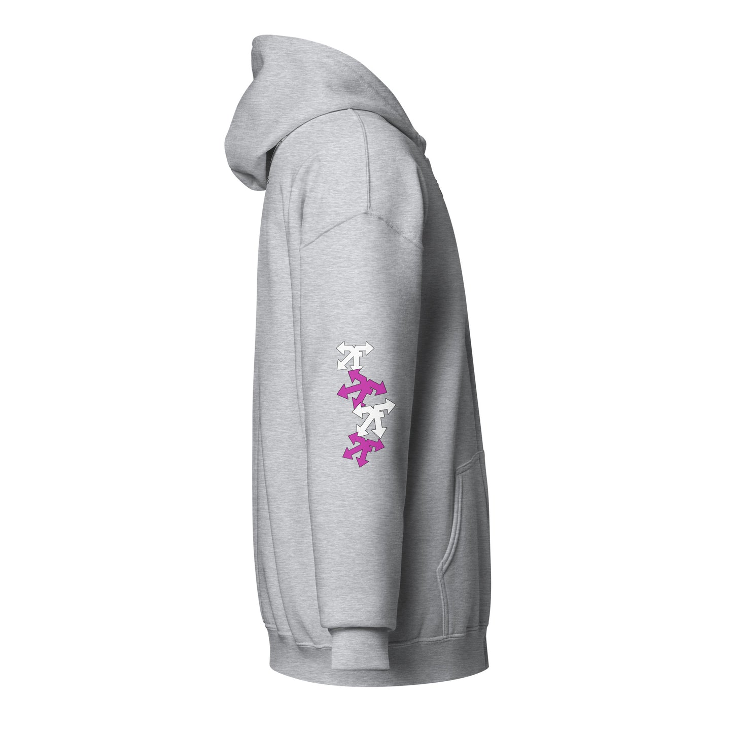 Unisex heavy blend zip hoodie pink