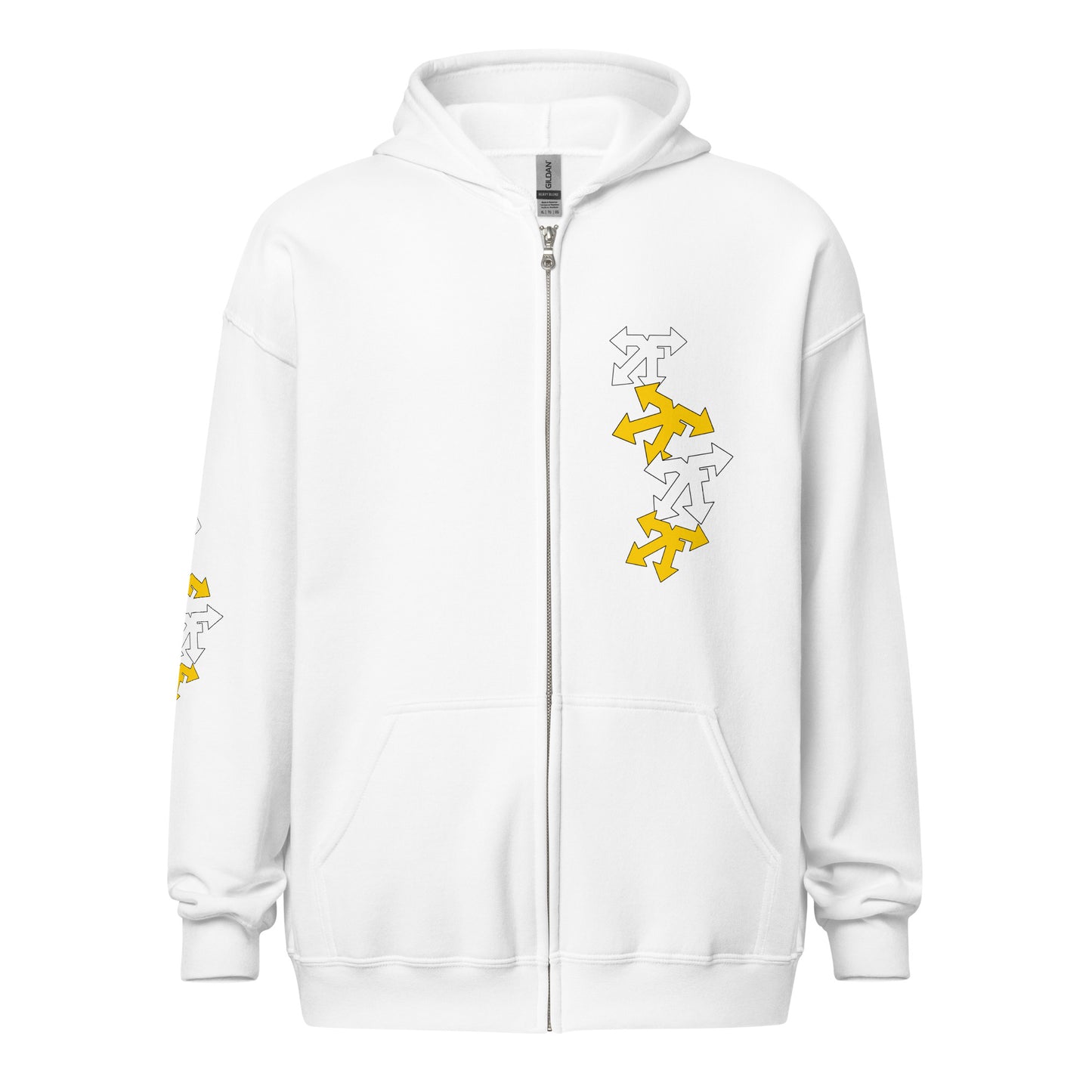 Unisex heavy blend zip hoodie gold
