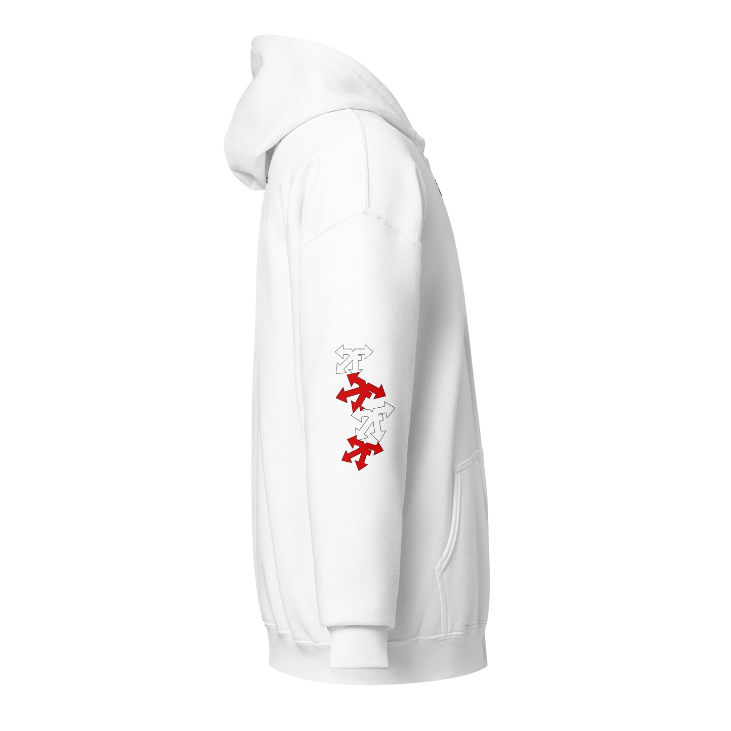 Unisex heavy blend zip hoodie red