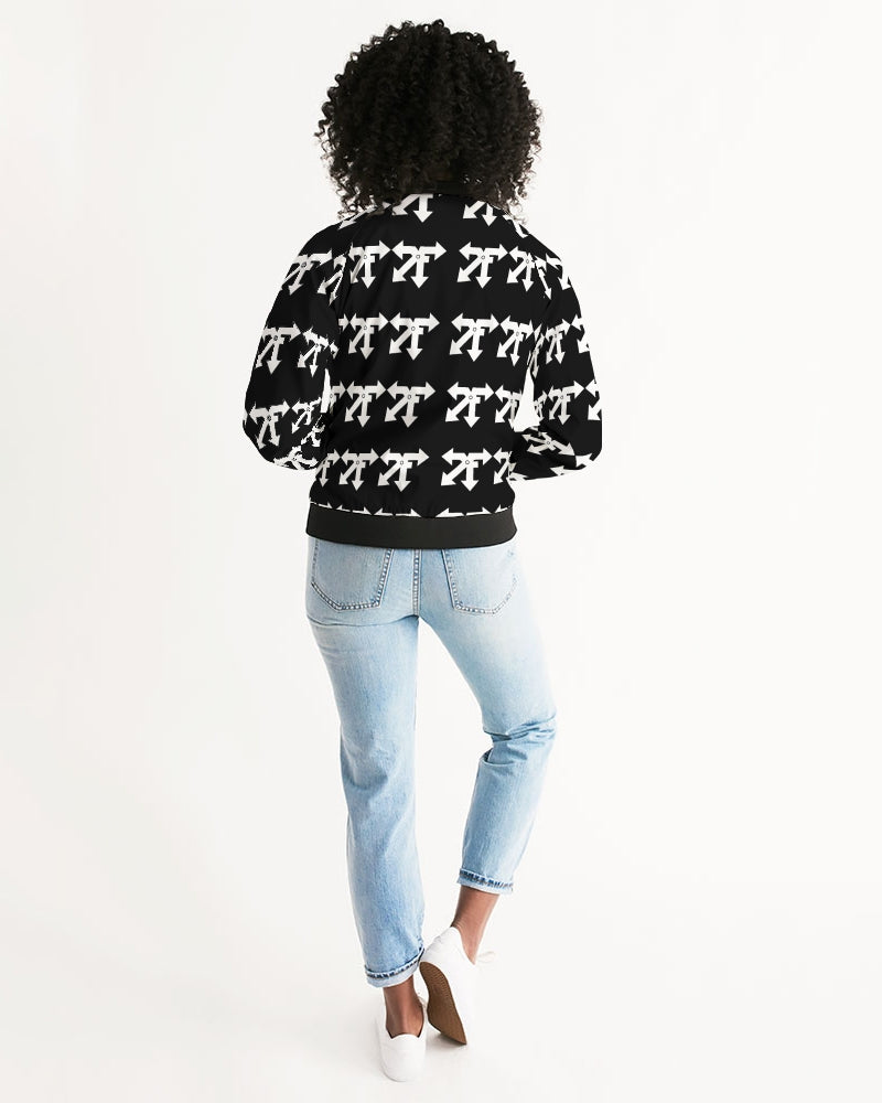 blk n white Women's Bomber Jacket