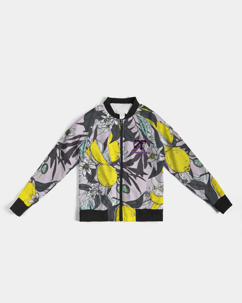 lemon flower Women's Bomber Jacket