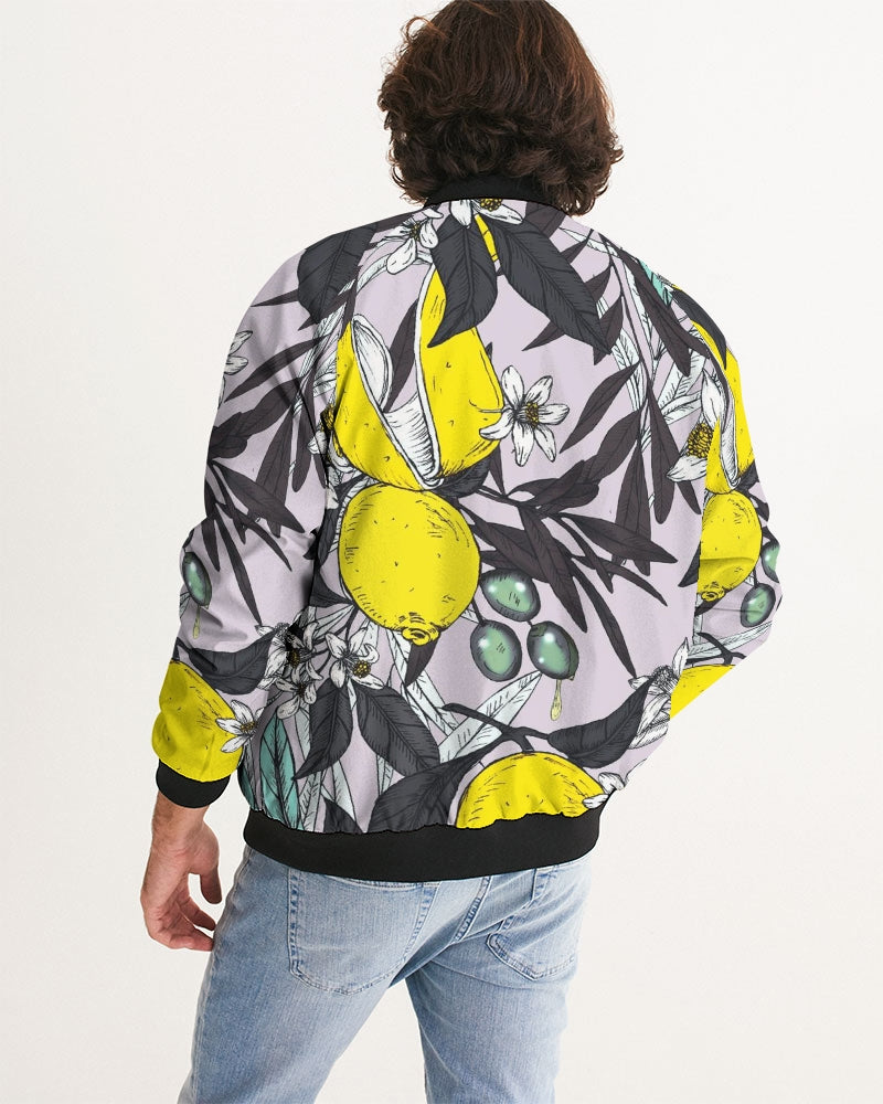lemon flower Men's Bomber Jacket