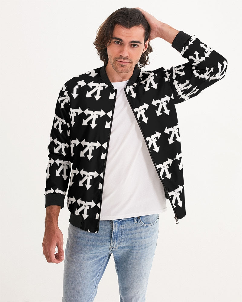 blk n white Men's Bomber Jacket