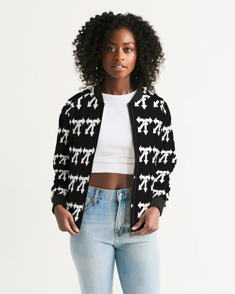 blk n white Women's Bomber Jacket