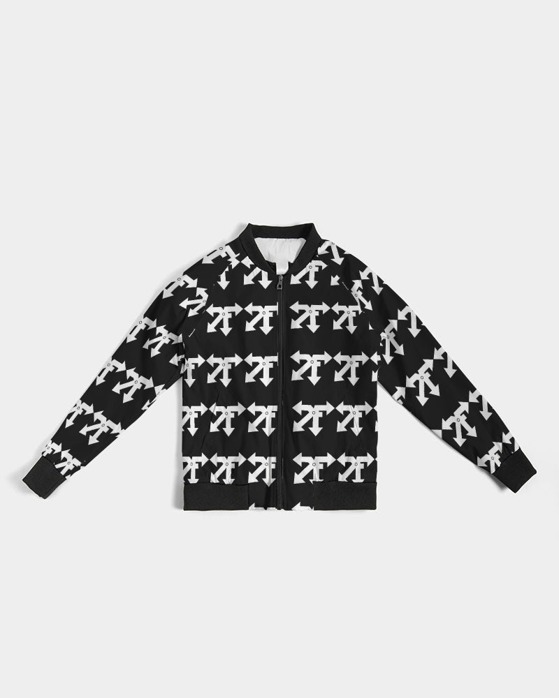 blk n white Women's Bomber Jacket
