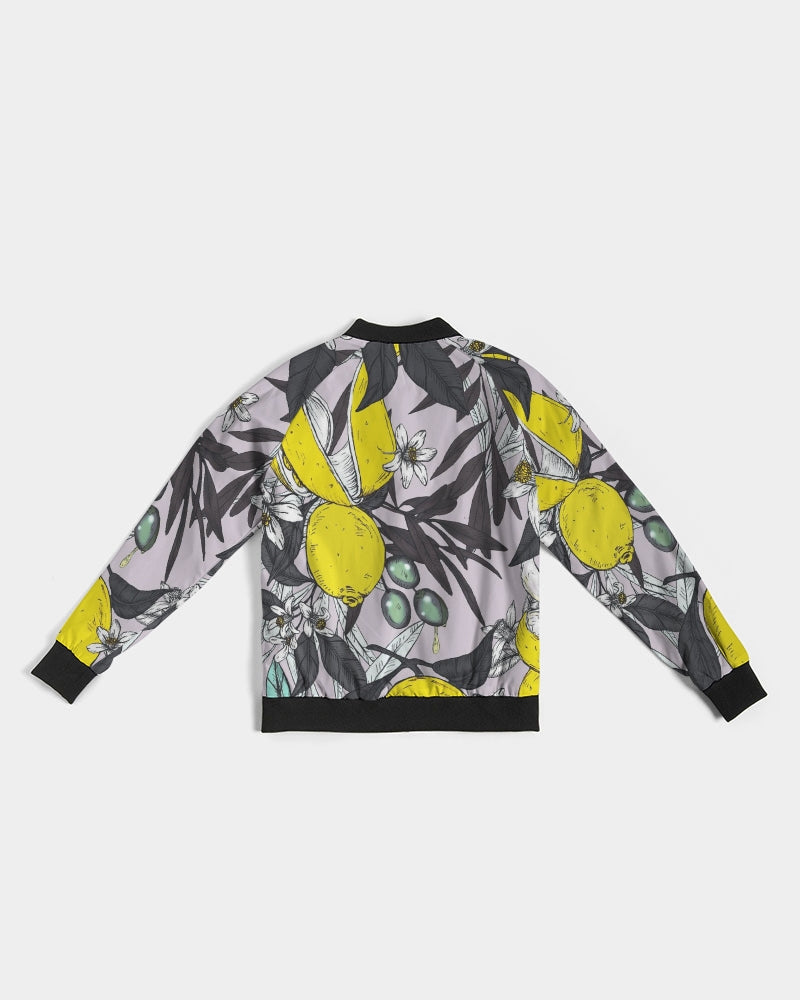 lemon flower Women's Bomber Jacket