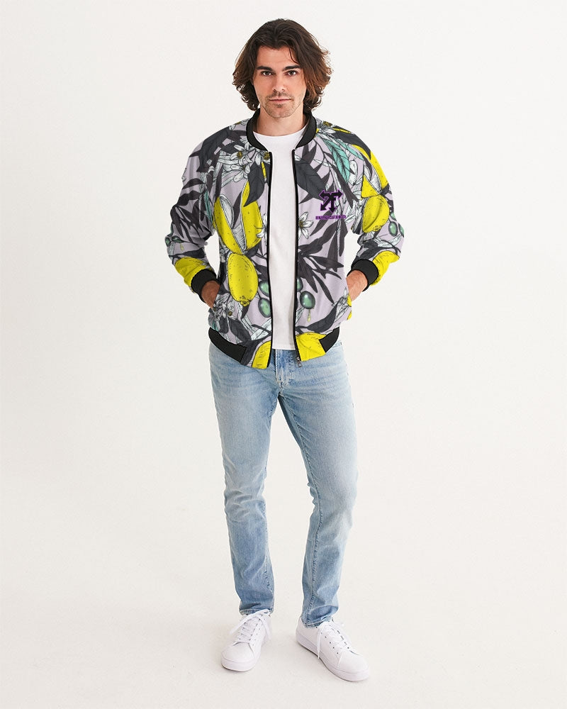 lemon flower Men's Bomber Jacket