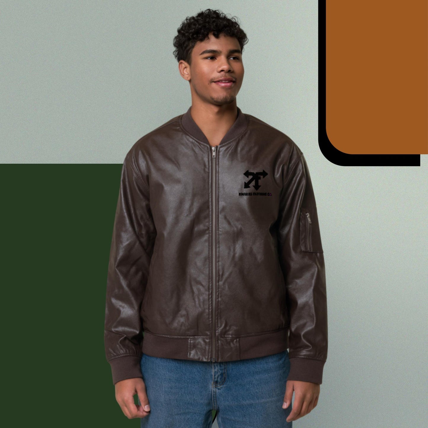 KF Leather Bomber Jacket
