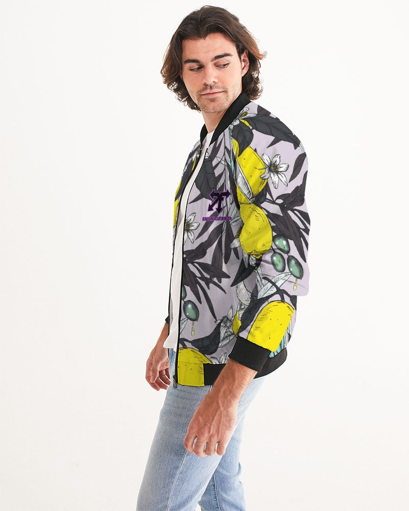 lemon flower Men's Bomber Jacket