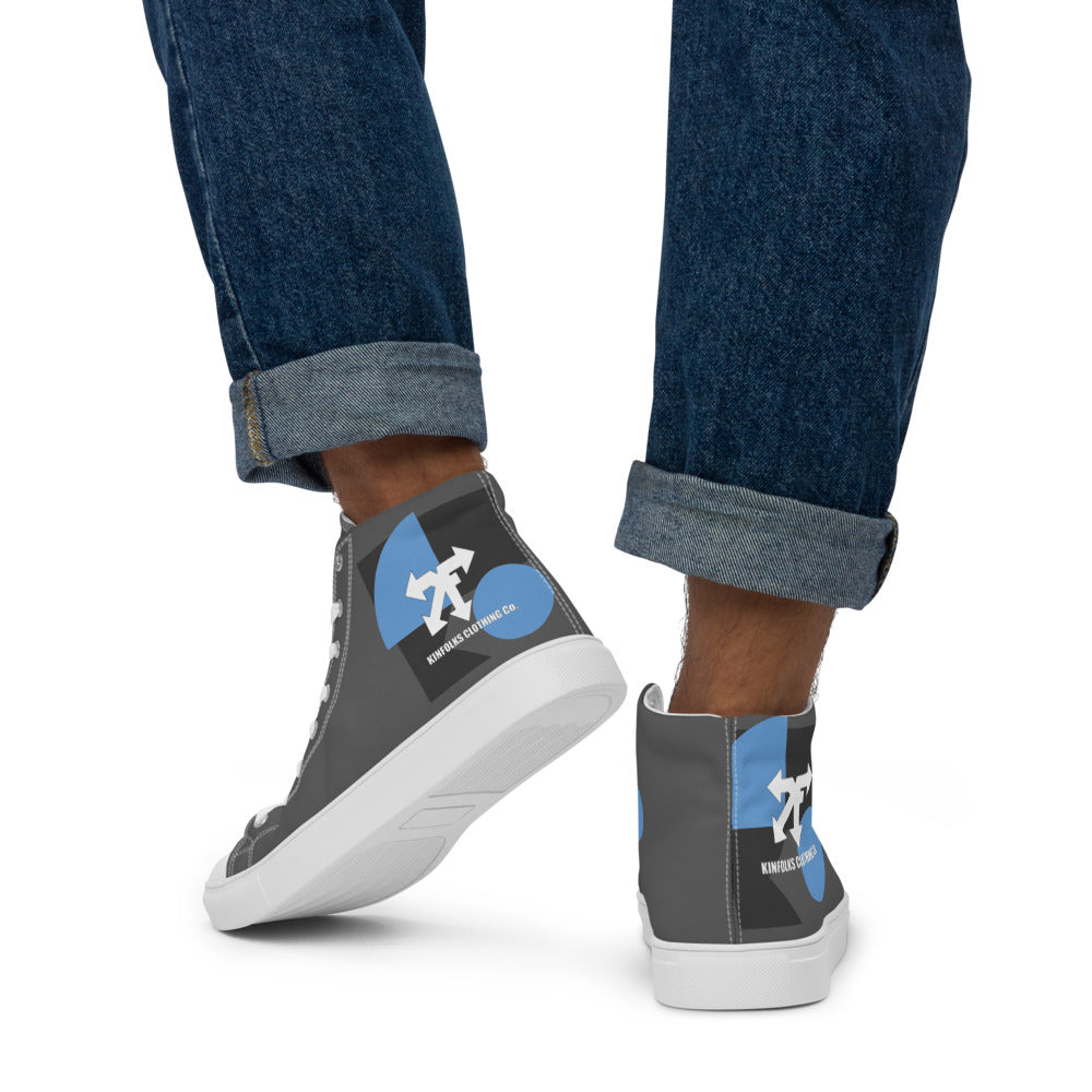Men’s high top canvas shoes