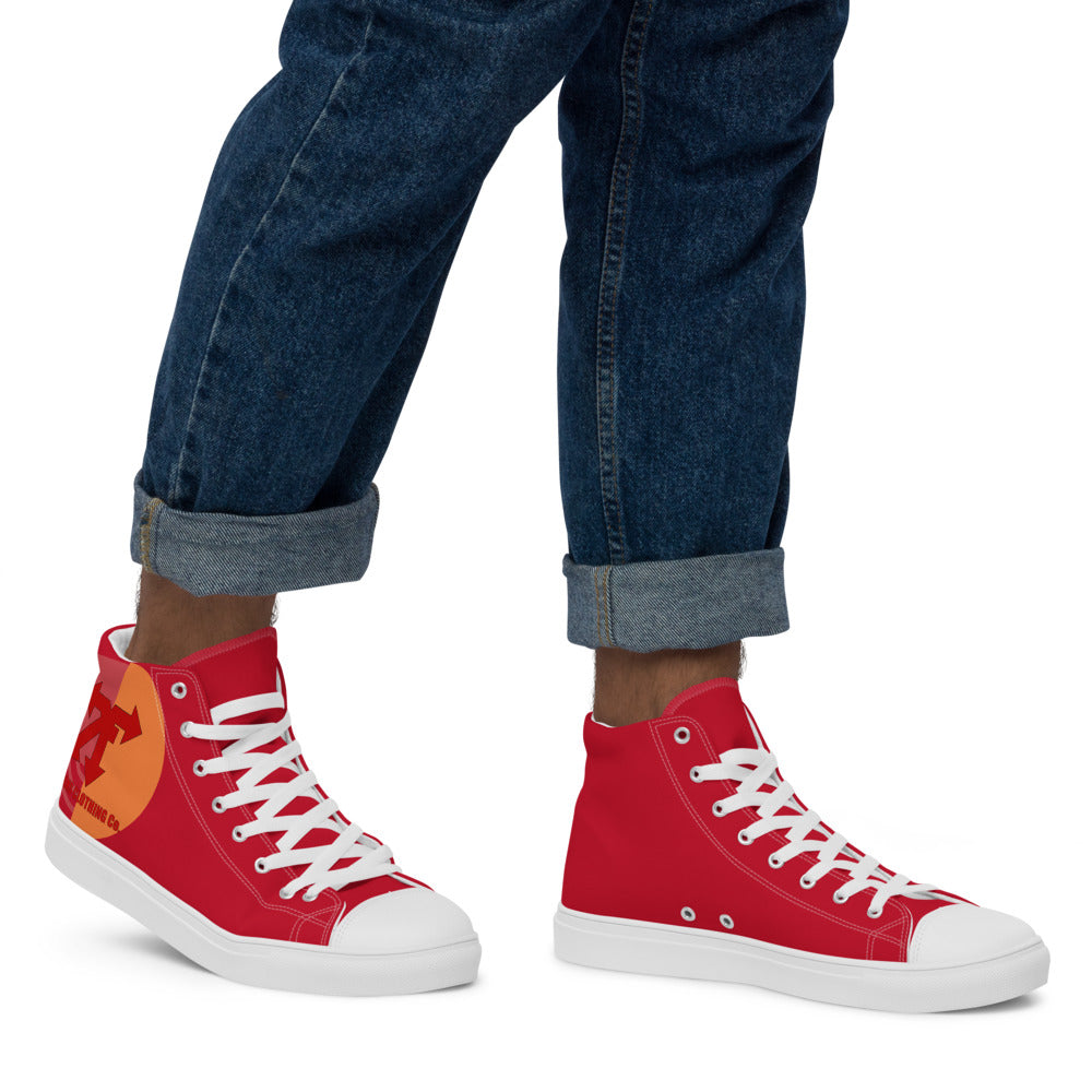 Men’s high top canvas shoes