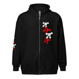 Unisex heavy blend zip hoodie red