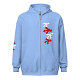 Unisex heavy blend zip hoodie red