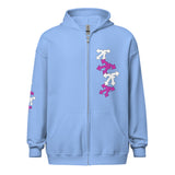 Unisex heavy blend zip hoodie pink