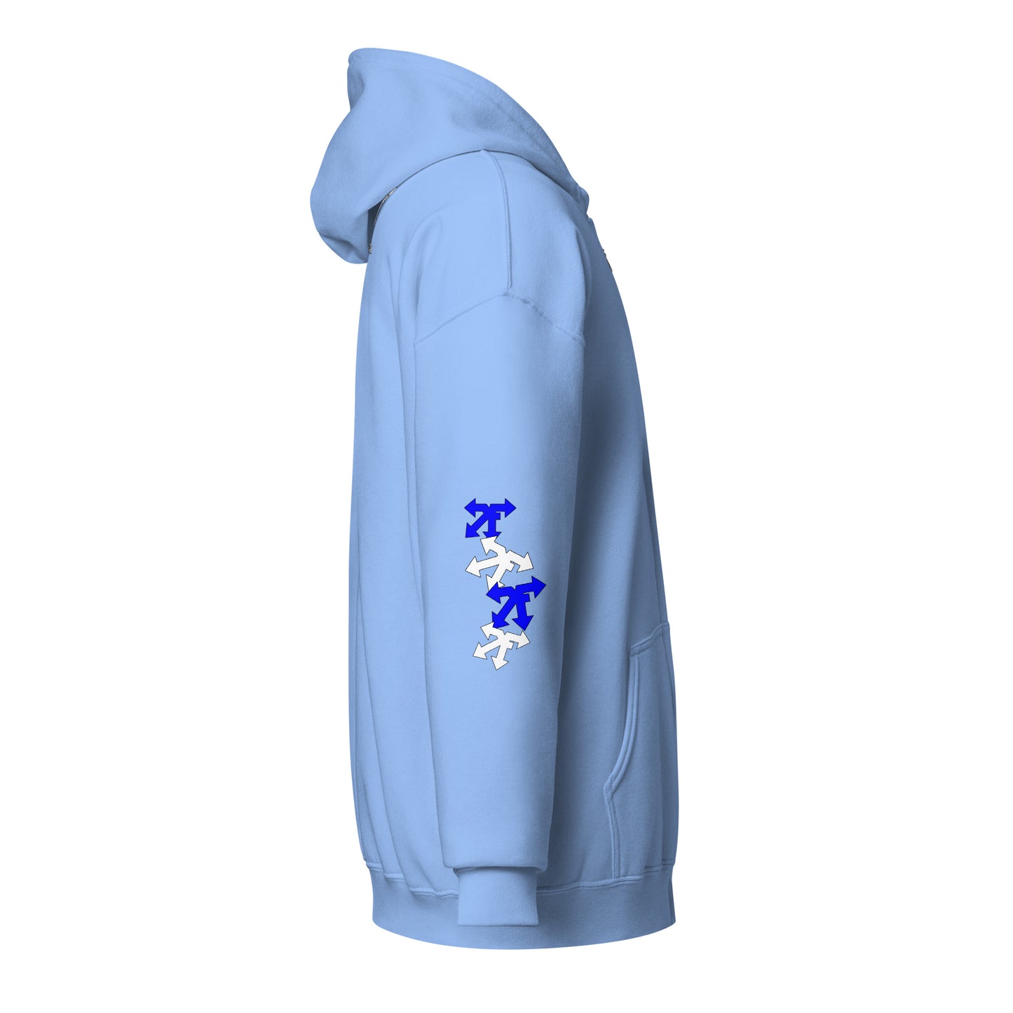 Unisex heavy blend zip hoodie blue