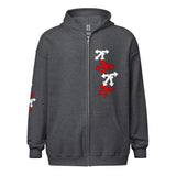 Unisex heavy blend zip hoodie red