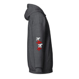 Unisex heavy blend zip hoodie red