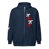 Unisex heavy blend zip hoodie red