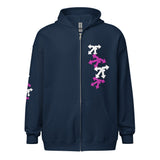 Unisex heavy blend zip hoodie pink