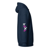 Unisex heavy blend zip hoodie pink
