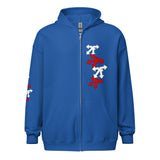 Unisex heavy blend zip hoodie red