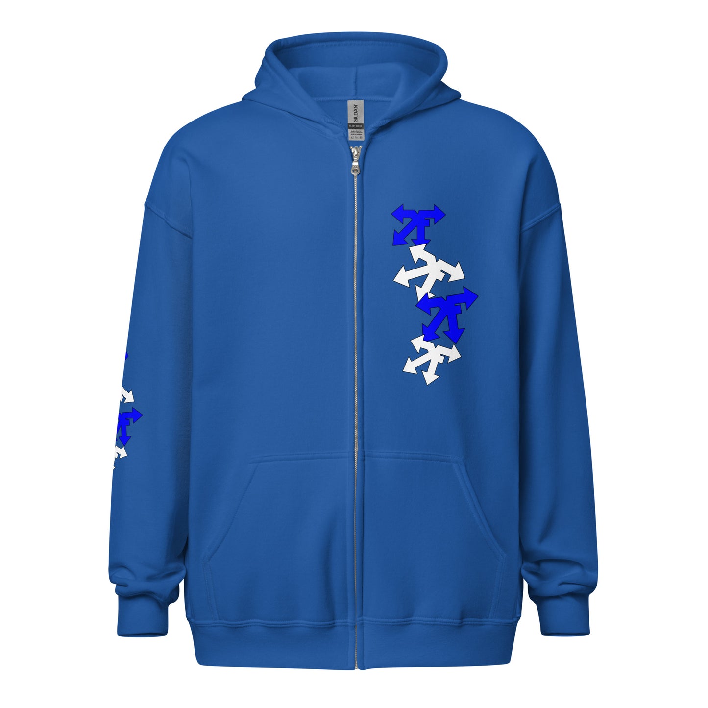 Unisex heavy blend zip hoodie blue