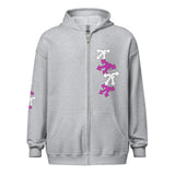 Unisex heavy blend zip hoodie pink