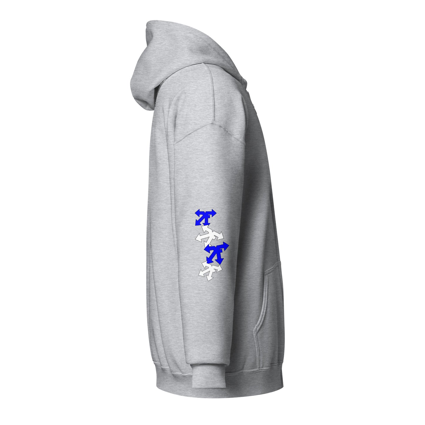 Unisex heavy blend zip hoodie blue