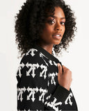blk n white Women's Bomber Jacket