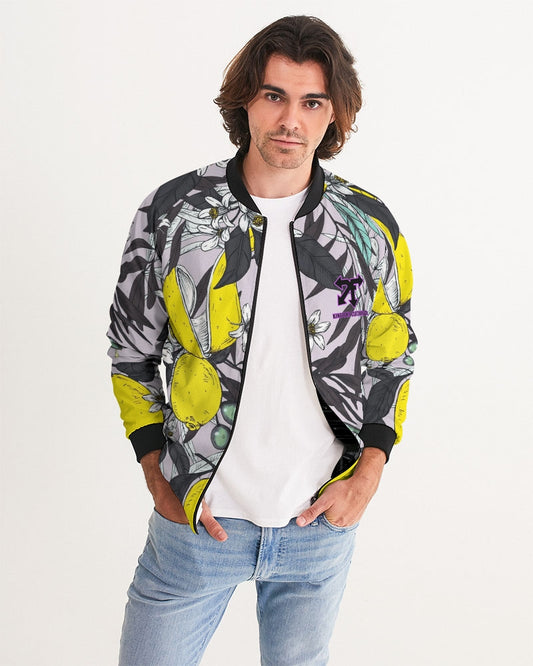 lemon flower Men's Bomber Jacket