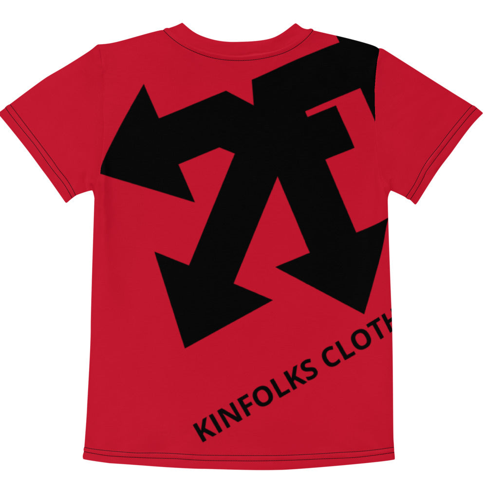 Kids crew neck t-shirt red