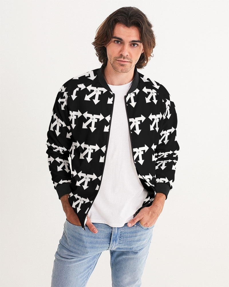 blk n white Men's Bomber Jacket