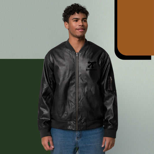 KF Leather Bomber Jacket
