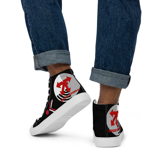 high top canvas shoes