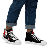 high top canvas shoes